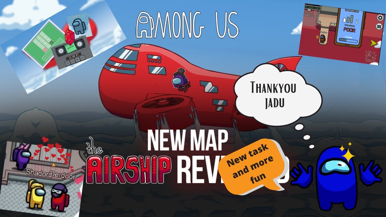 Among us new map gameplay airship map