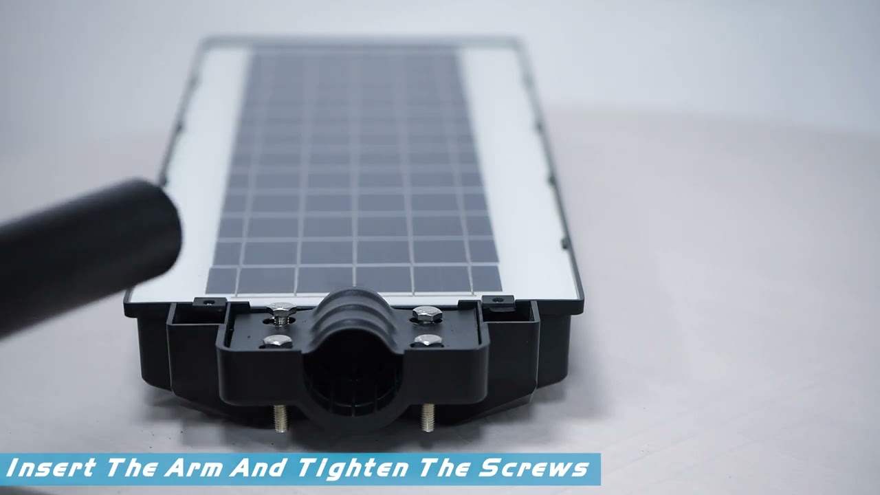 OKPRO RGB colorful solar street light installation tutorial video