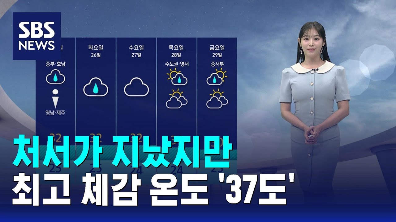 [날씨] 처서가 지났지만…최고 체감 온도 '37도' / SBS