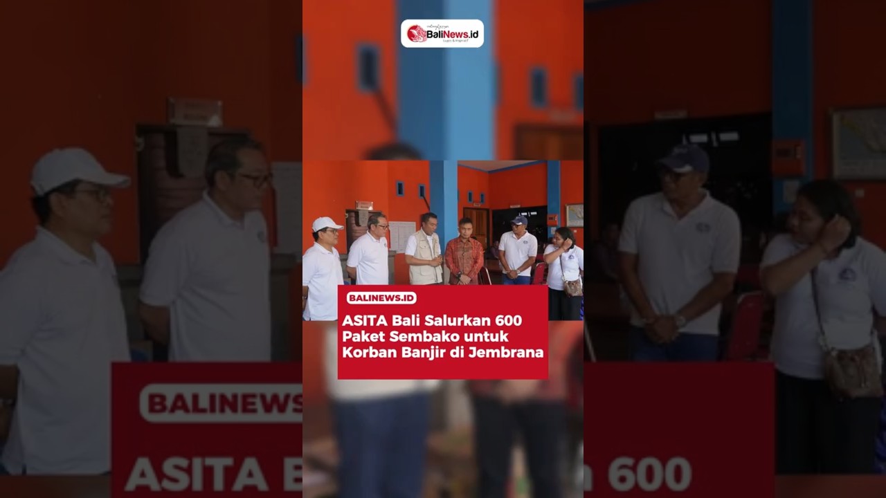 ASITA Bali Salurkan 600 Paket Sembako Untuk Korbal Banjir di Jembrana