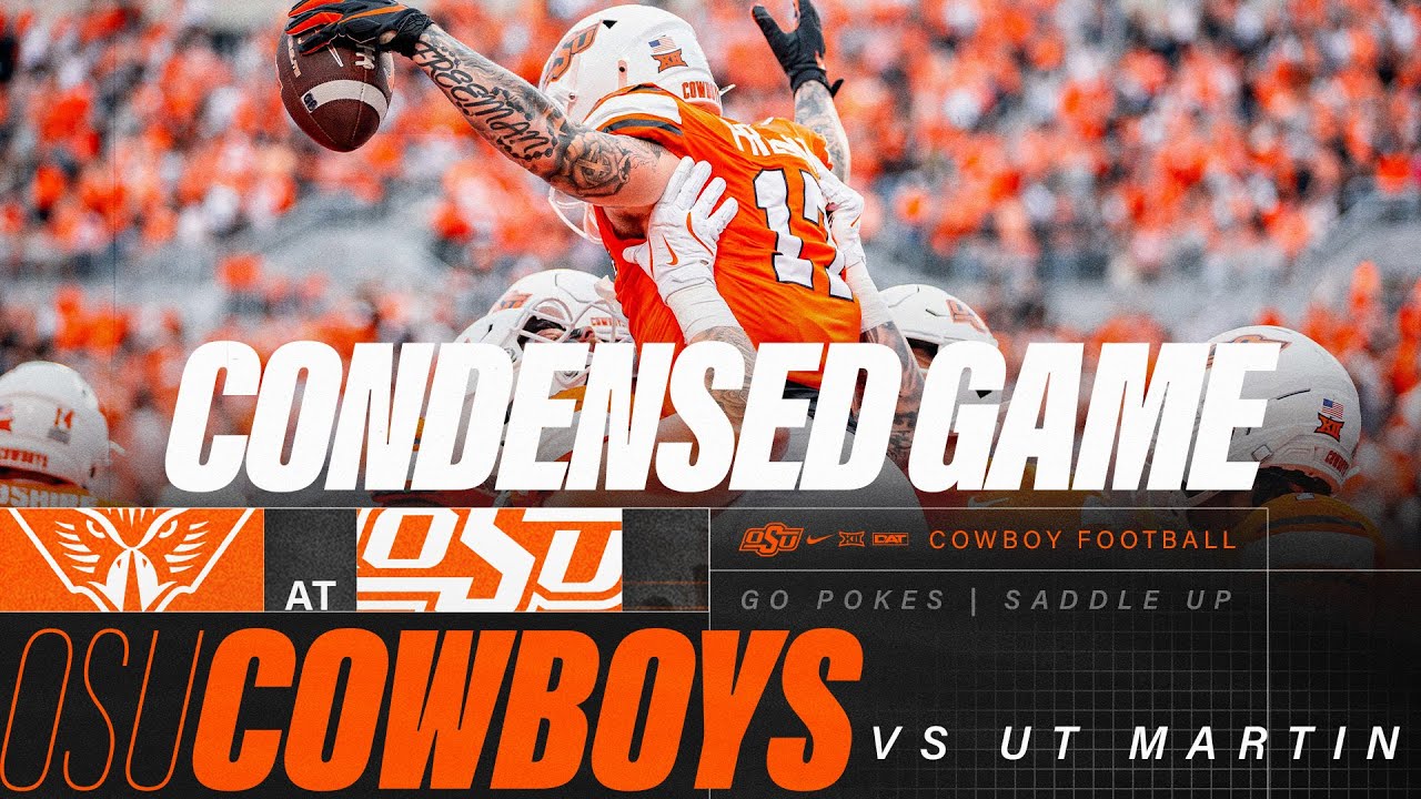 Cowboys vs UT Martin  - Oklahoma State Football Highlights