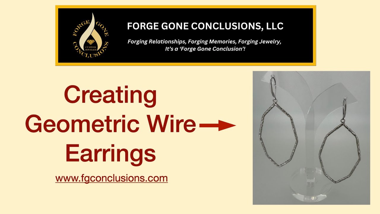 Creating Geometric Wire Earrings