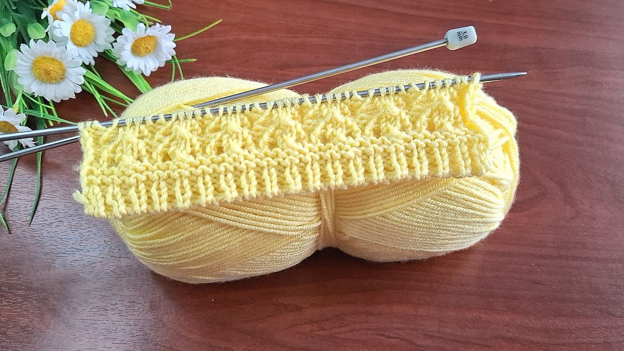 Üç günde yelek örün okadar kolay✅️iki şiş kolay örgü yelek model ✅️Eays knitting crochet patterns