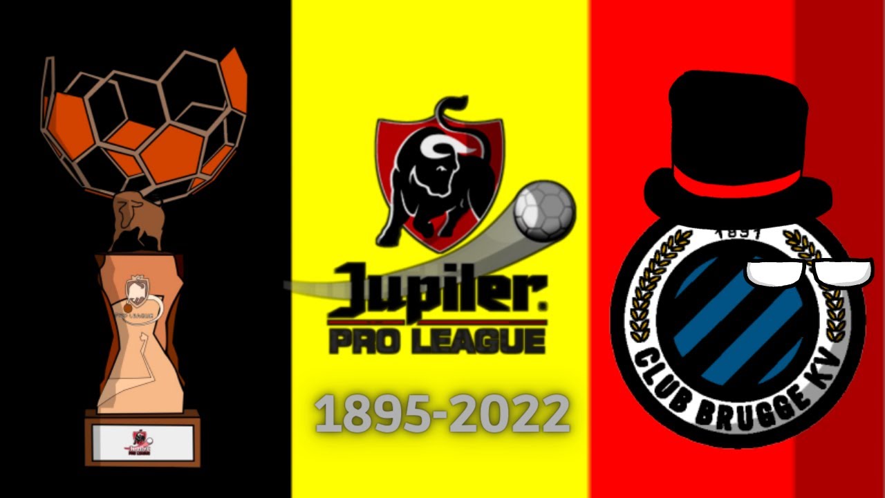 Campeões do Campeonato Belga (Jupiler Pro League) 1895-2022