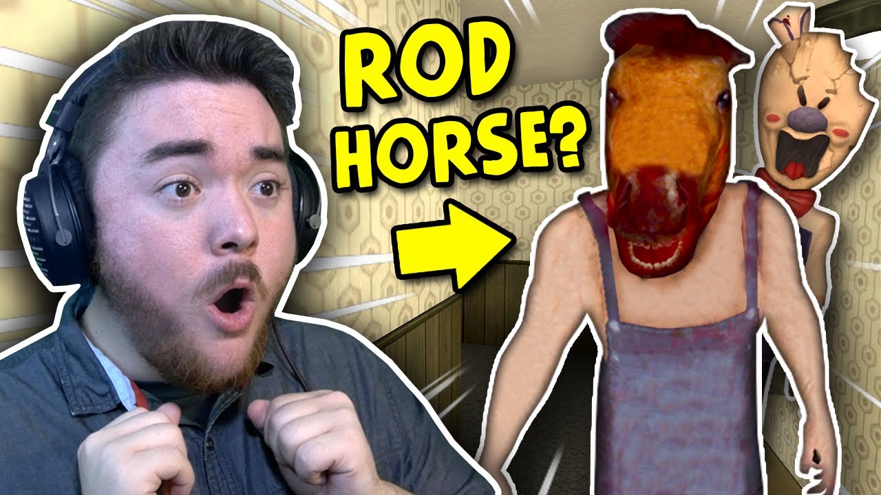 What If Rod WAS A HORSE?!?! | Ice Scream 3 + HeadHorse Mobile Horror Game