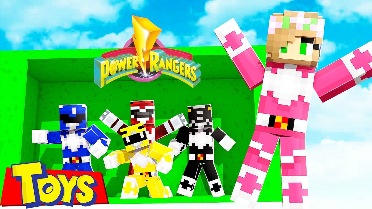 Becoming the PINK POWER RANGER in Minecraft