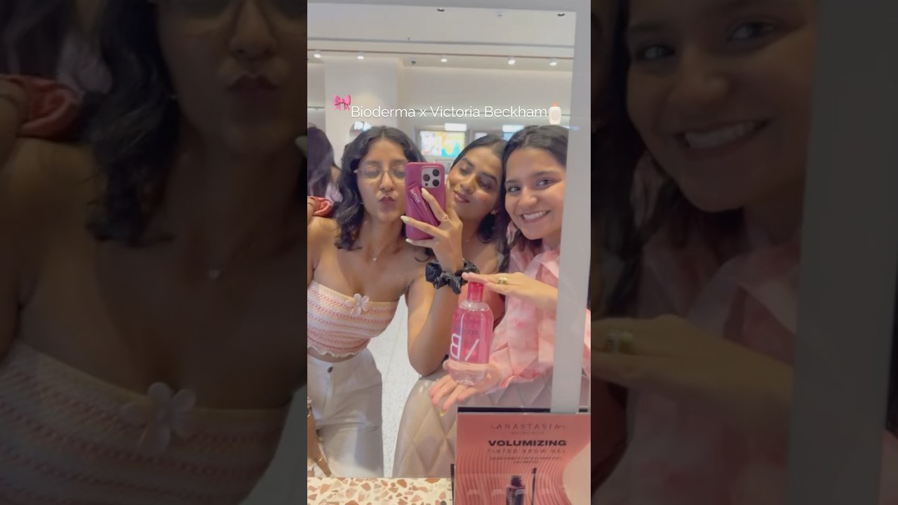 for the Bioderma x Victoria Beckham event at the @tirabeauty store🧁🎀 #explorepage #tirabeauty