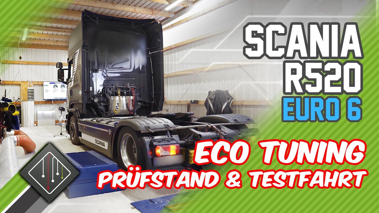 Scania R520 Euro 6 | ECO-Softwareoptimierung | MAHA LKW Prüfstand | mcchip-dkr