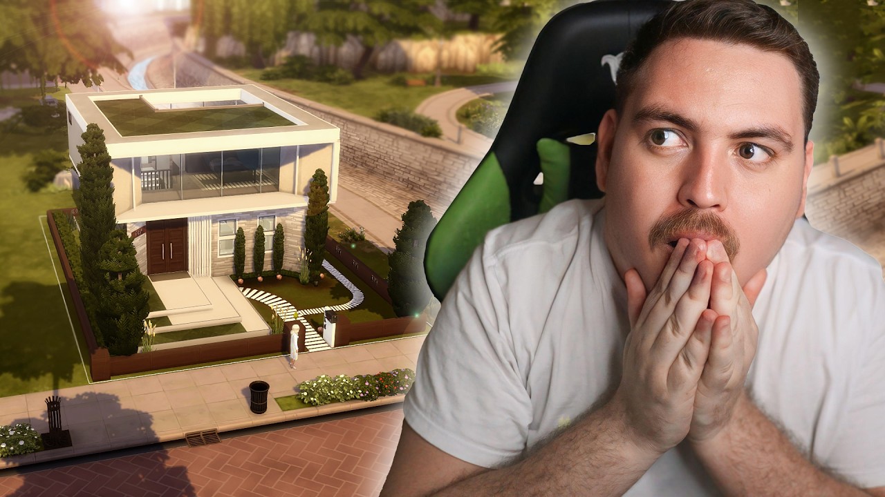 Construí uma CASA MINIMALISTA com o novo KIT! │ The Sims 4