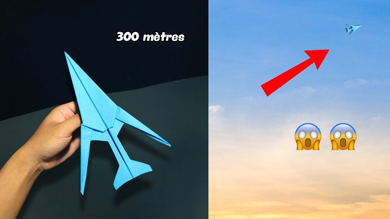 les avions en origami, comment plier des avions en papier volent haut à 120 mètres