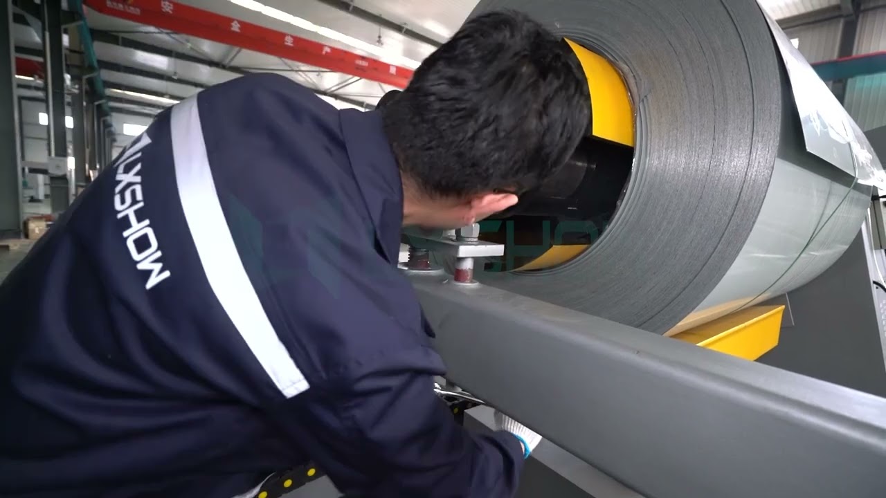 [레이져 컷팅기 ] 철판롤 절단 4015FL 모델입니다.