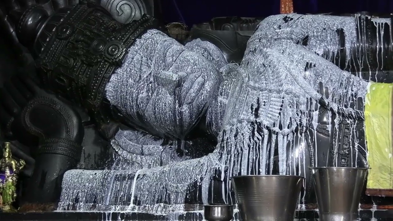 Ranganatha Swamy Abhishekam / Kailasa Vaikuntha Makshetram Temple / swami rupam