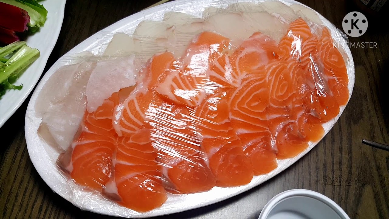 Delicious  Shells and Trout Sashimi