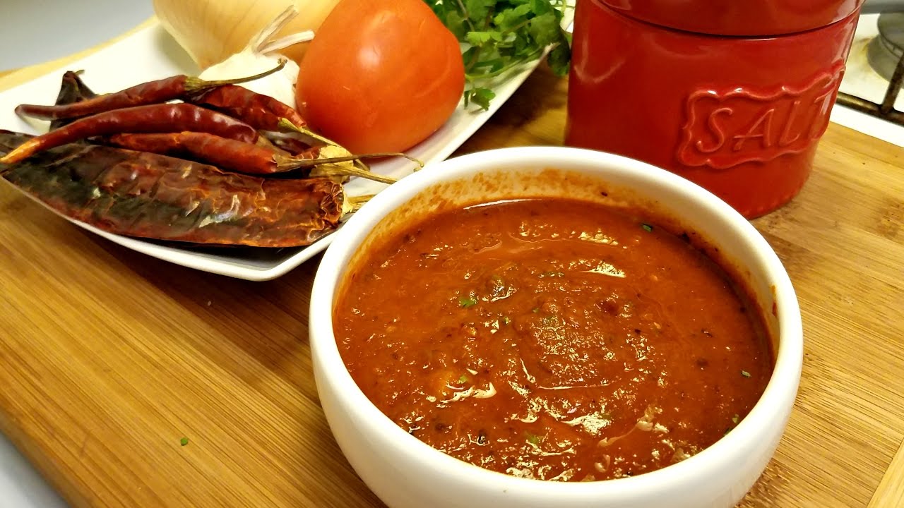 Easy Red Salsa Recipe - Salsa Roja de Chile Arbol