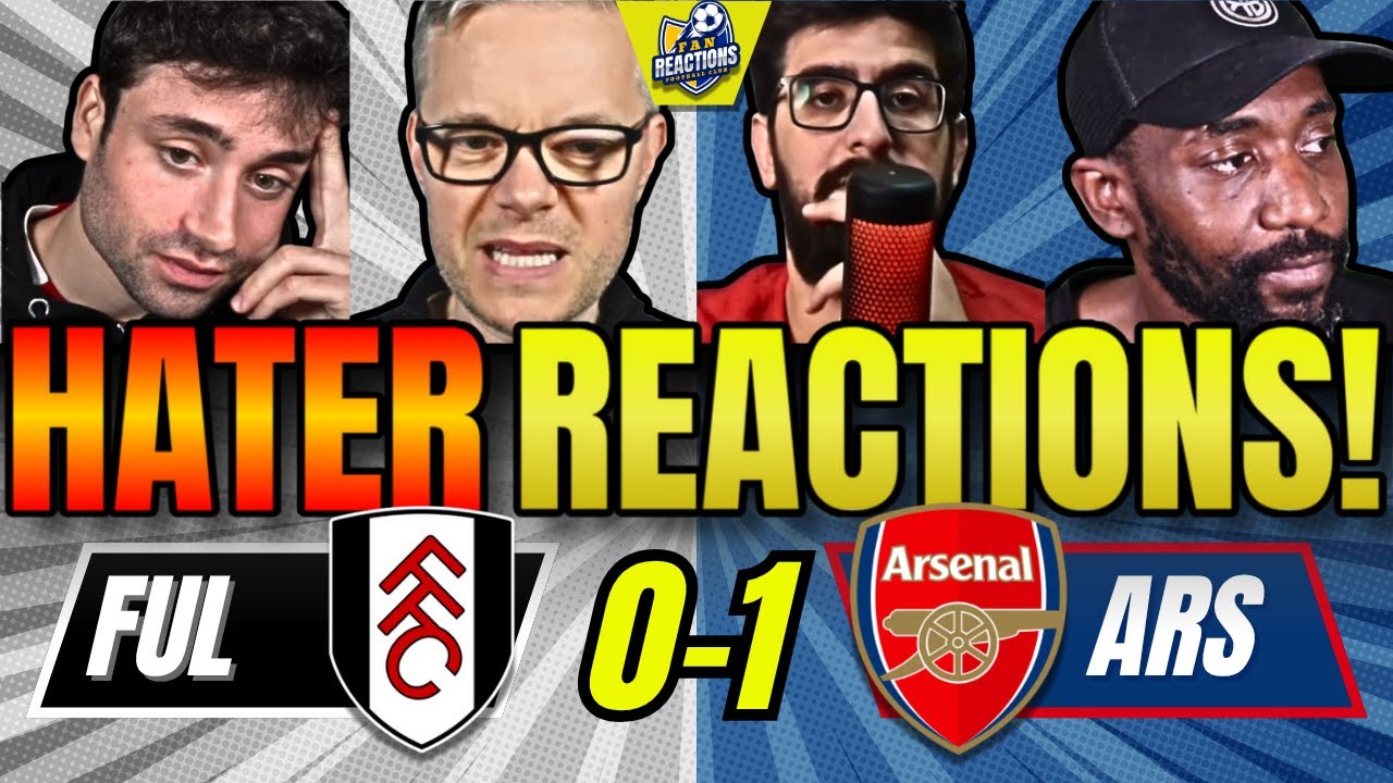ARSENAL&rsquo;S RIVALS & HATERS REACTIONS TO FULHAM 0-1 ARSENAL! PREMIER LEAGUE FAN REACTIONS