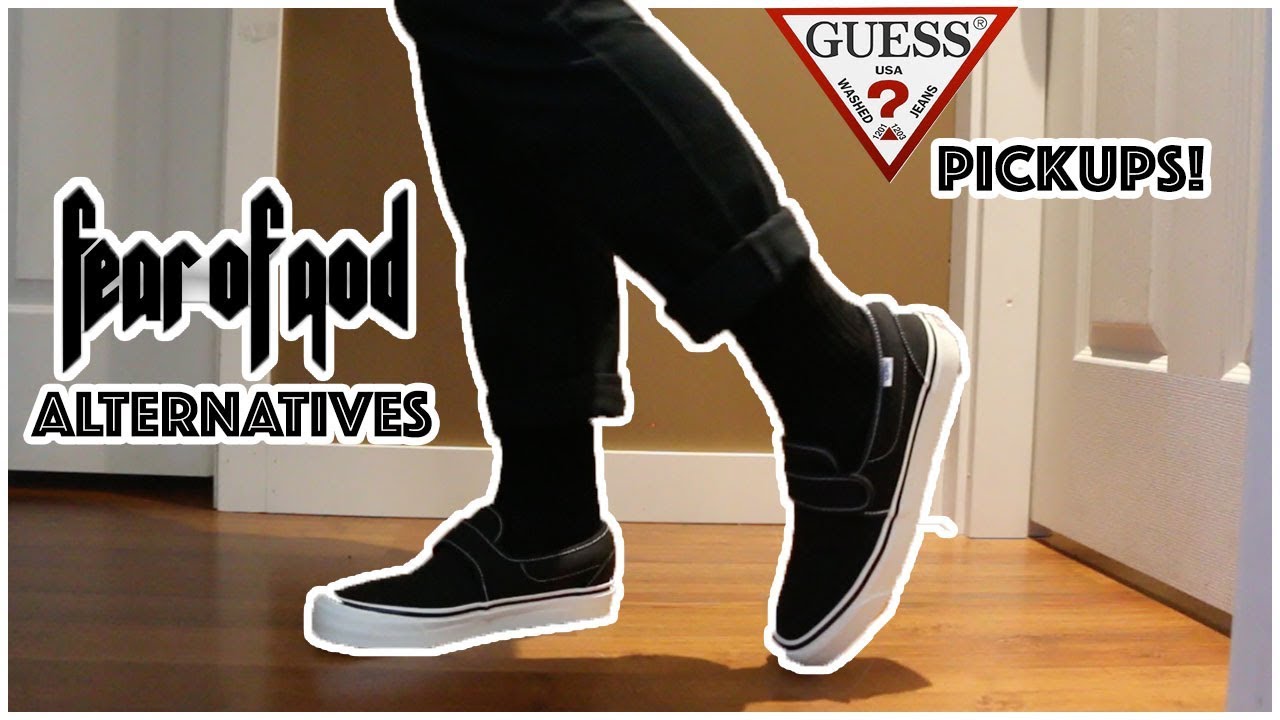 THE NEW SLIP ON 47 DX (Fear of God ALTERNATIVES) + NEW GUESS TEE COLLECTION PICK UPS!
