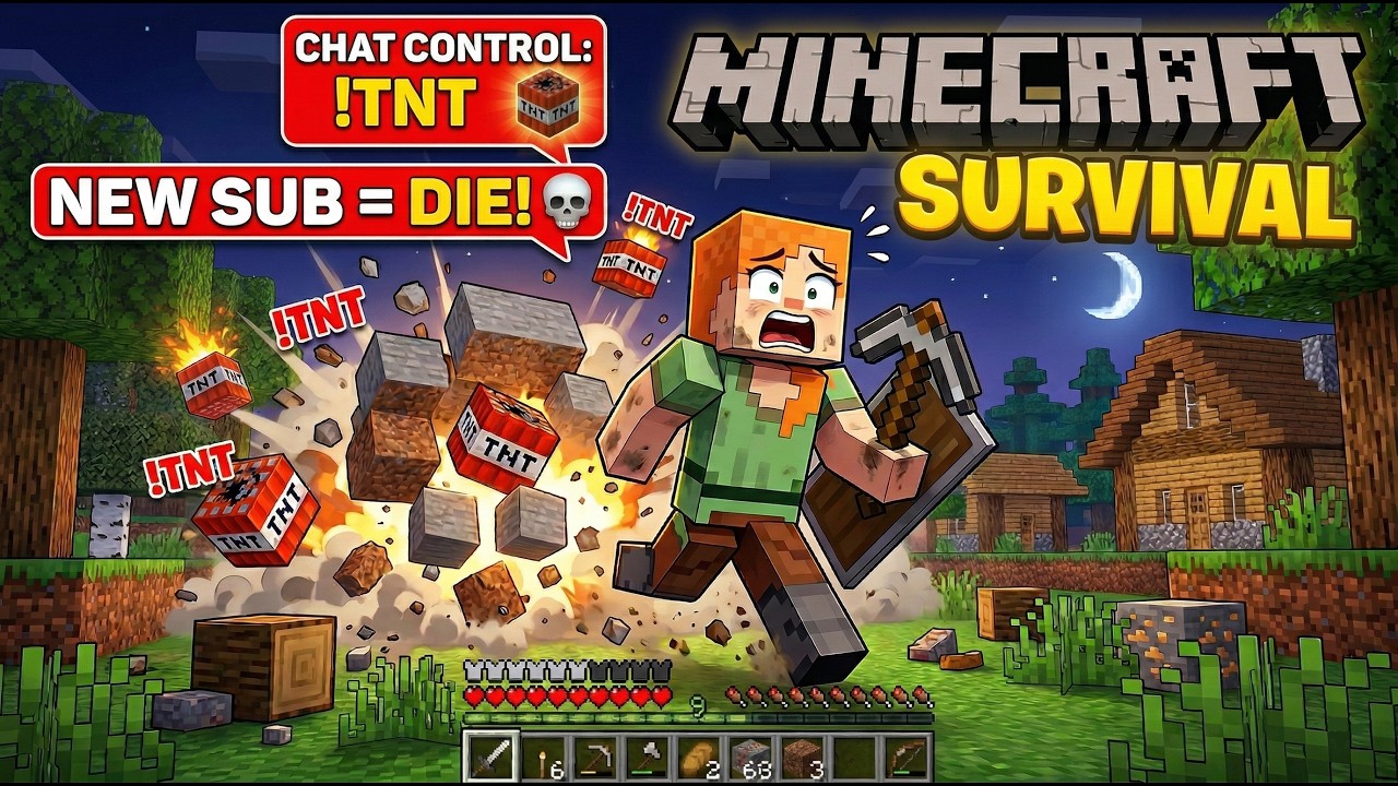 Minecraft Survival Challenge | Flying Axolotl #minecraft