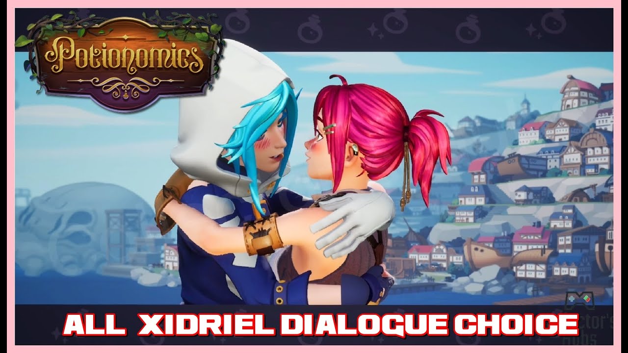 How to Get XIDRIEL Rank 10 Max Romance - All  XIDRIEL Dialogue Choice (KISS❤️) Potionomics