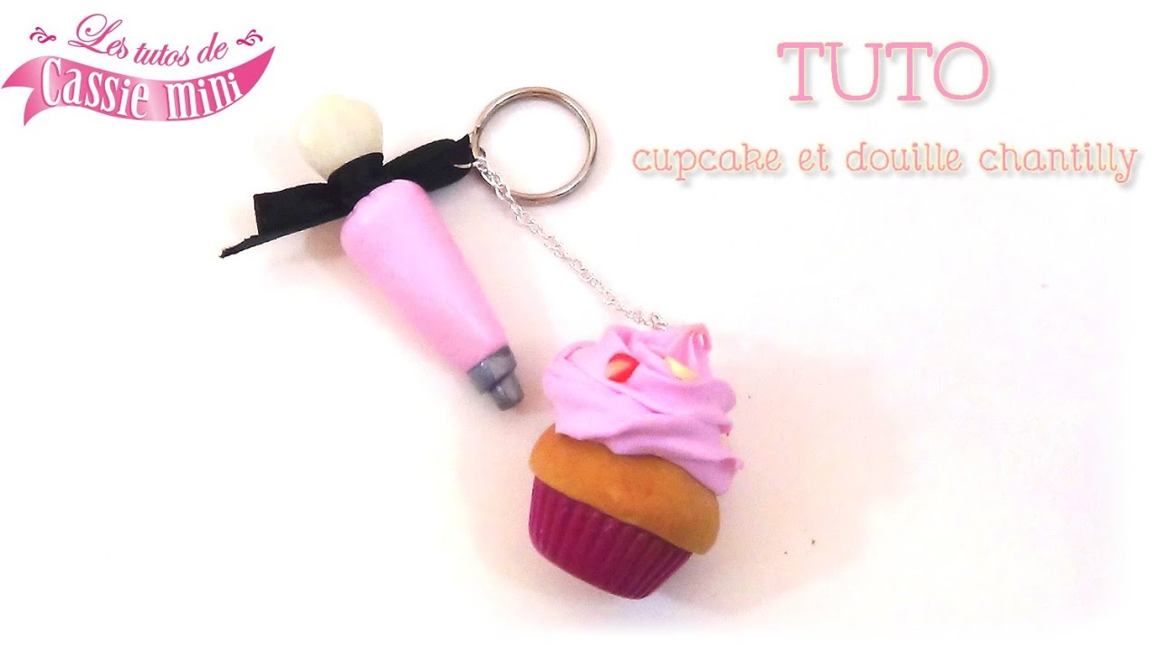 { TUTO } Cupcake et sa douille de chantilly en pâte polymère / fimo / premo...