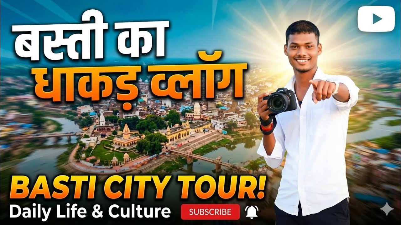 Basti ka Dhakad vlog basti city tour pakke market travel on bick subscribe please #1million #vews 