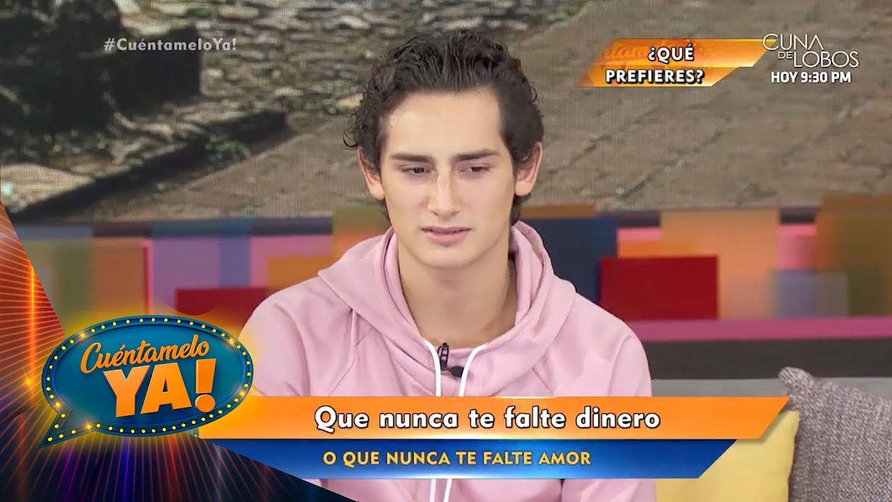 ¿Qué prefiere Emilio Osorio, todo el dinero del mundo o amor? | Cuéntamelo YA!