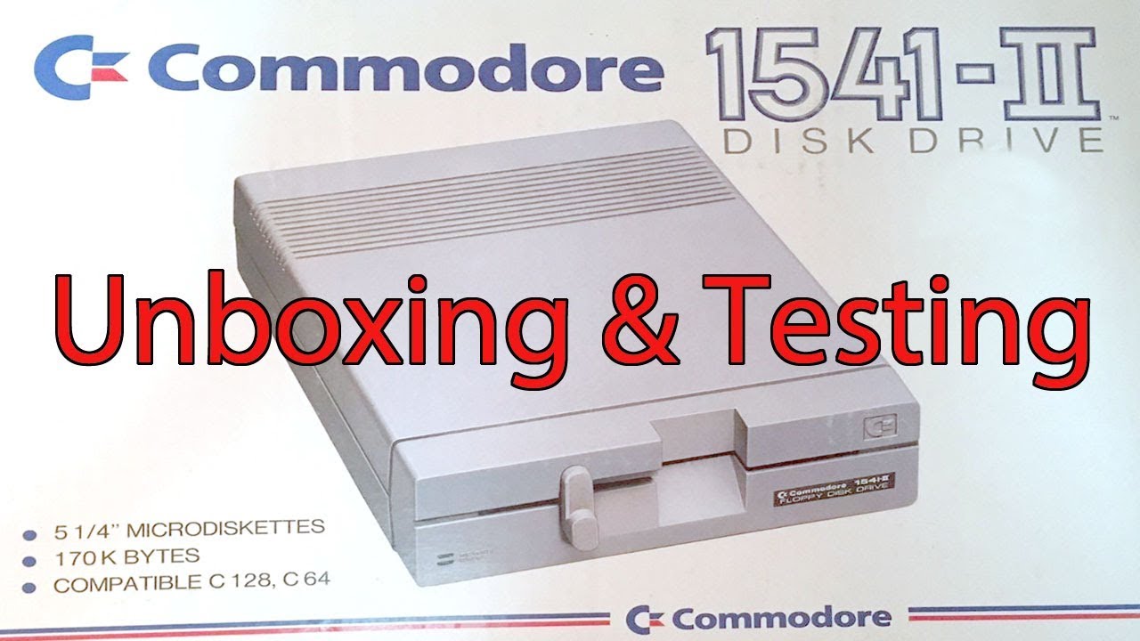 Commodore 1541-II FLOPPY Disk Drive Unboxing and Testing