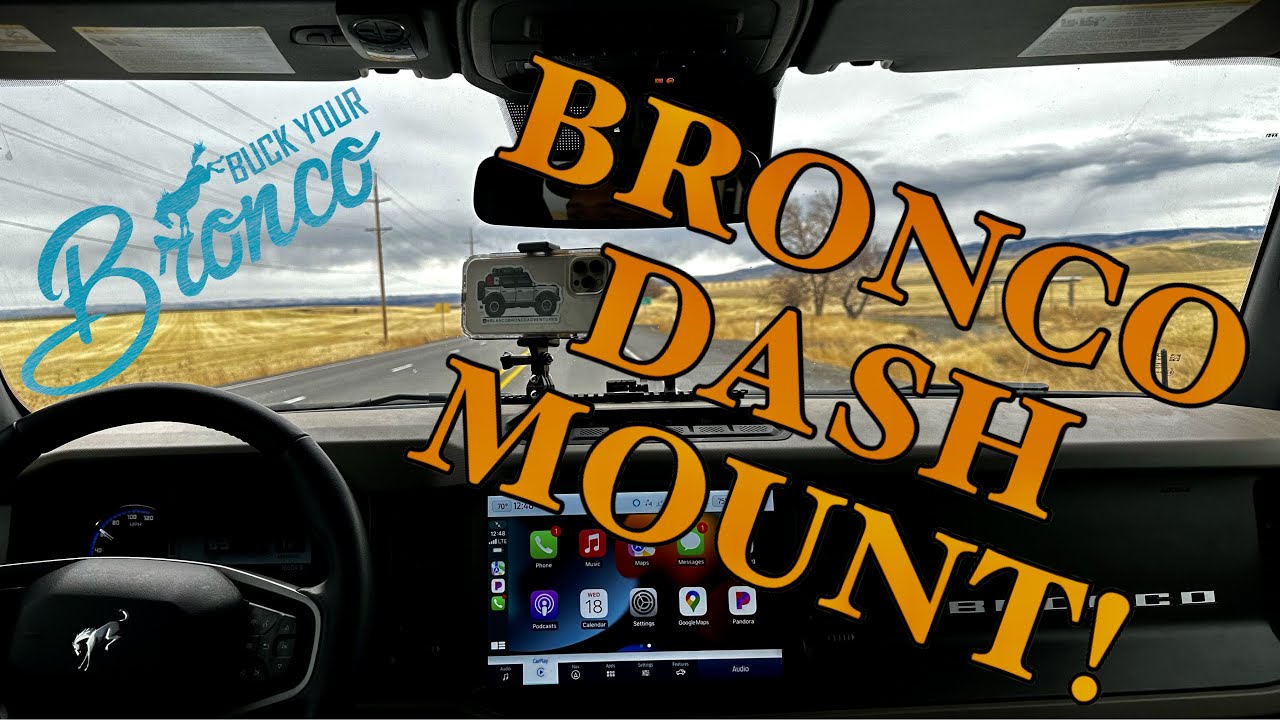 New Bronco BYOD Rail - Dash Mount Accessory Bar from Buck Your Bronco!