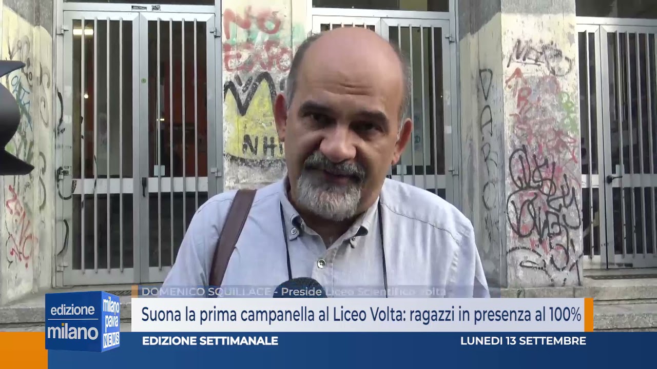 Suona la prima campanella al Liceo Volta: ragazzi in presenza al 100%