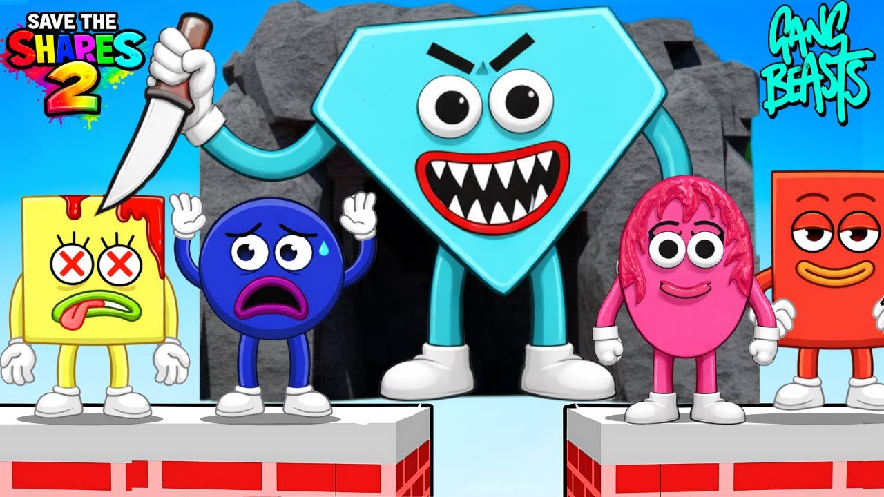 GANG BEASTS com os SAVE THE SHAPES! - Só Por Causa