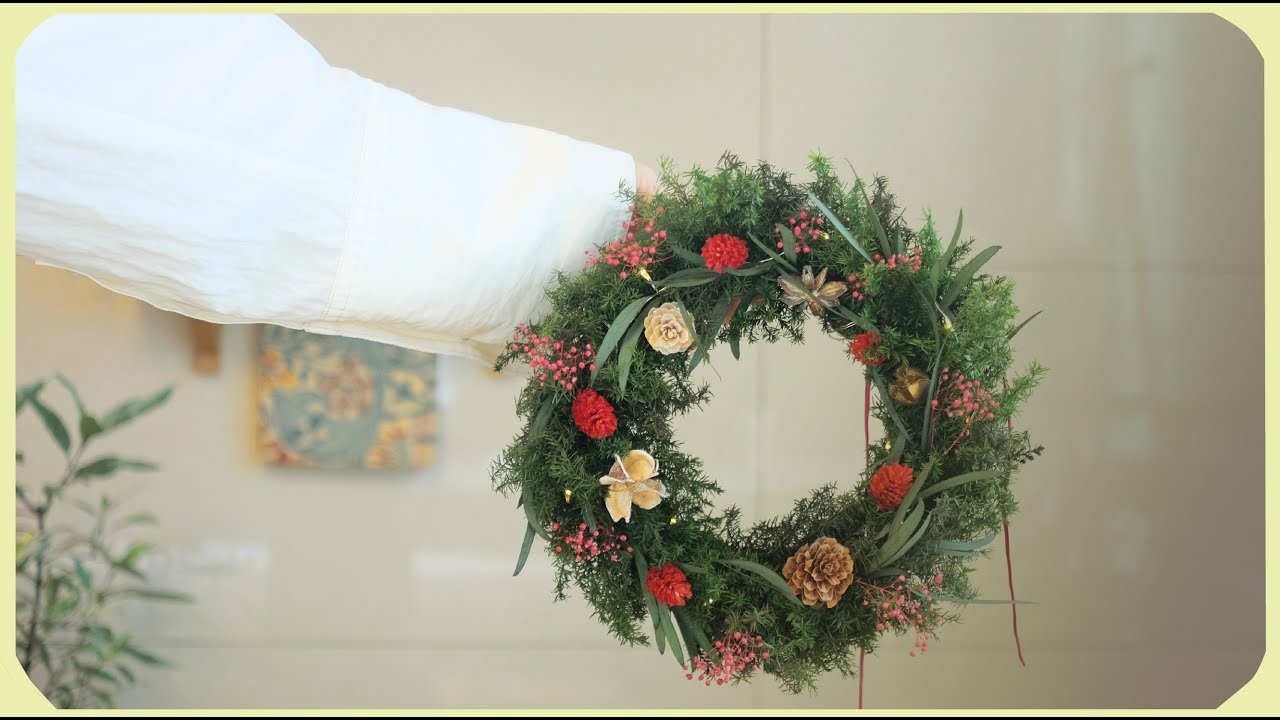 🎄Christmas Wreath DIY | 쉬운 크리스마스 리스 만들기 ♥️