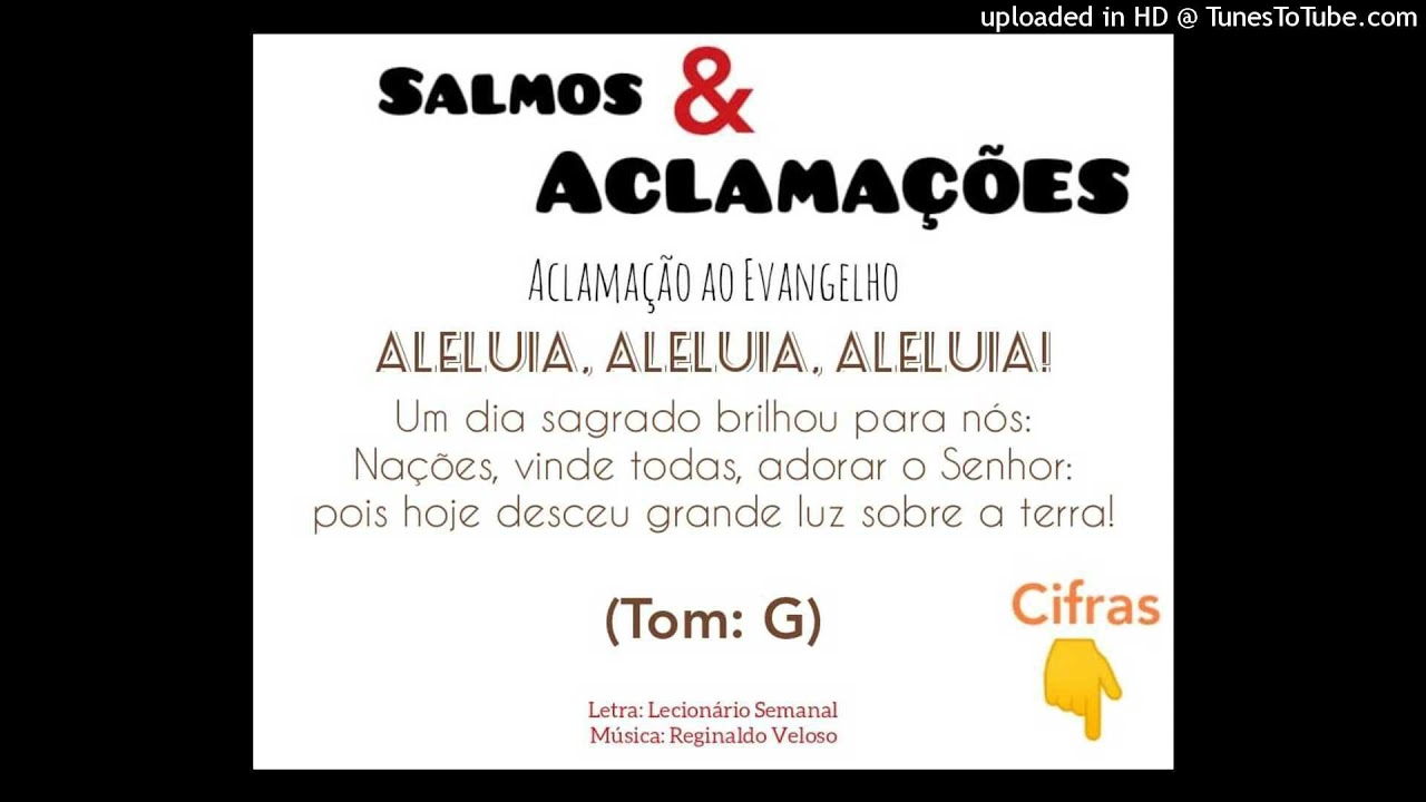 Aleluia! Um dia sagrado brilhou para n&oacute;s