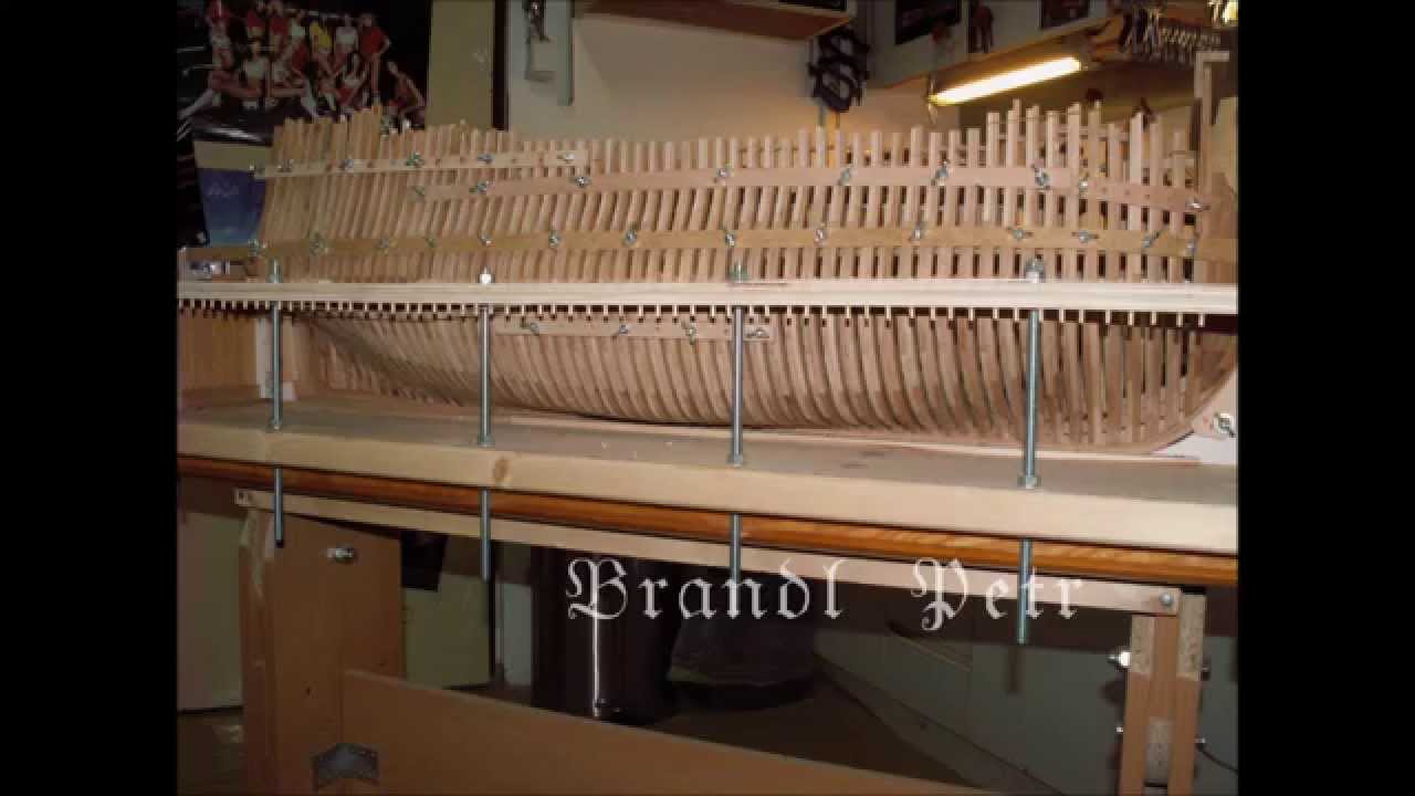 Historic ship model building Le Fleuron 1729 part  II