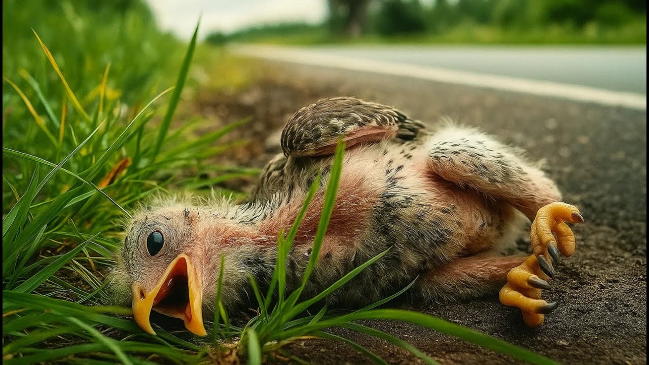 Rescuing a BABY EAGLE Found on the road