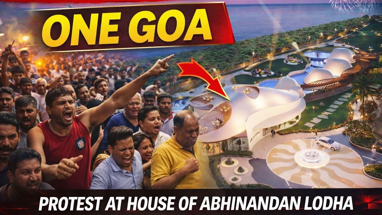 🔴 LIVE !! Locals from Bicholim, Karapura March to House of Abhinandan Lodha One Goa Project Site