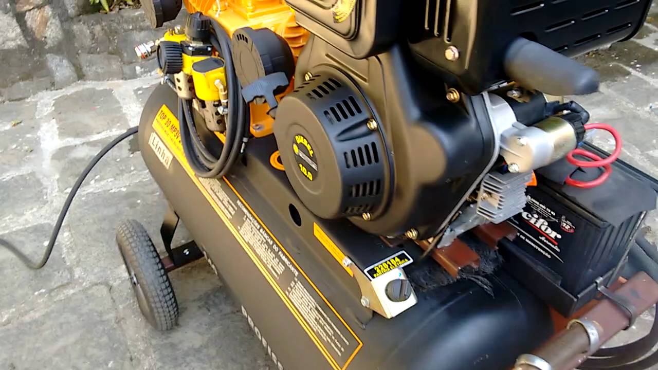 Moto compressor motor diesel portátil 30 PCM/140lbs