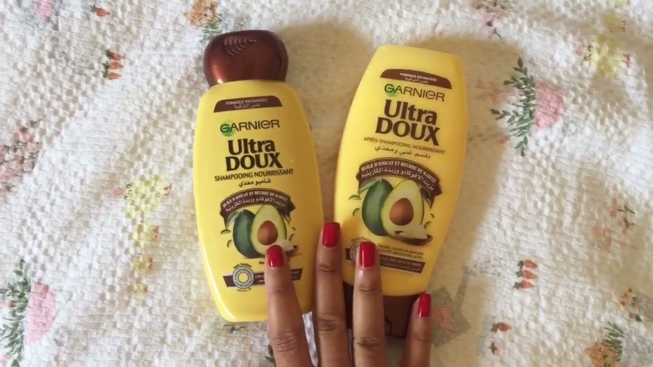 رأيي الصريح في الترا دو للشعر الجاف و المجعد ultra doux huile d’avocat et beurre de karité