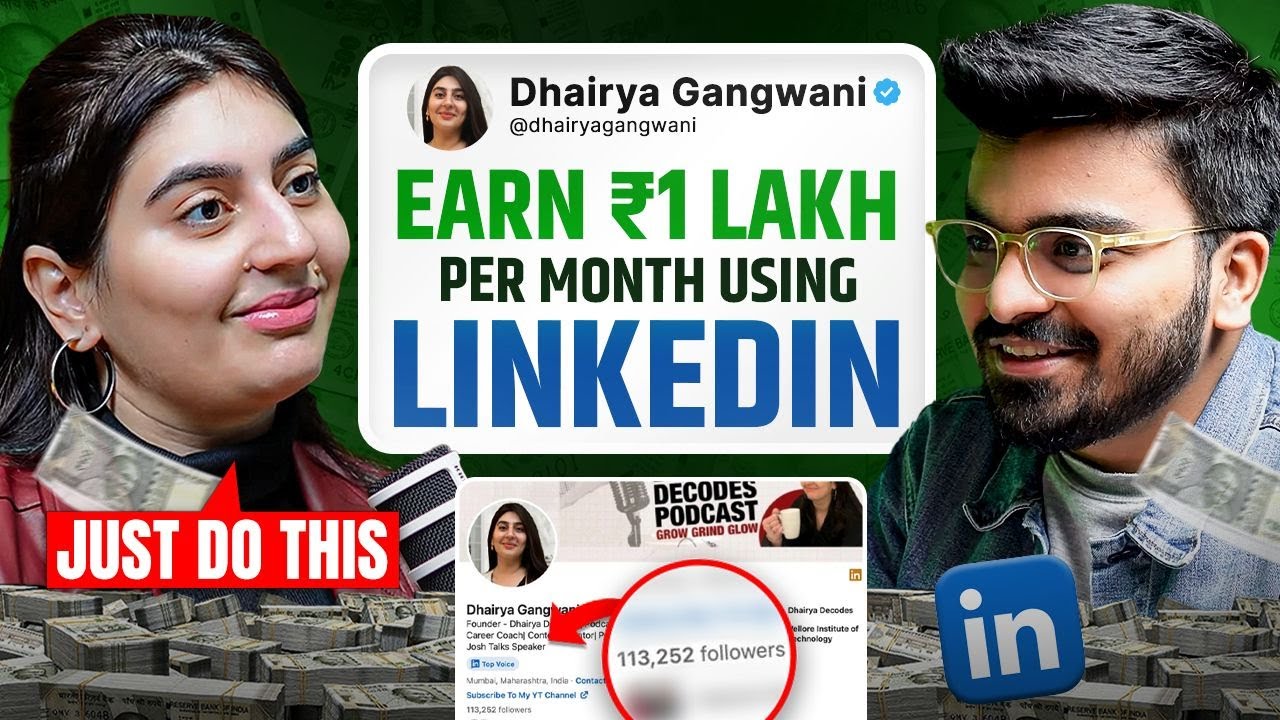 LinkedIn Masterclass To Make Money @dhairyadecodes | Earns Per Post On LinkedIn Through Brands 2026