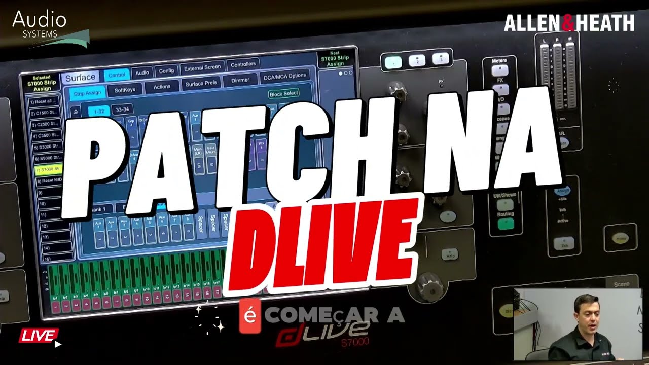 COMO FAZER PATCH NA DLIVE DA ALLEN HEATH?