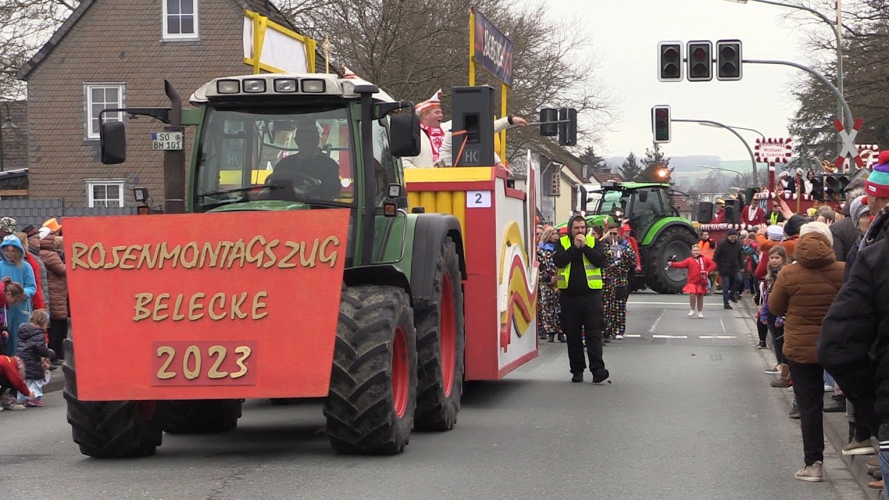 Rosenmontagszug in Belecke, 2023