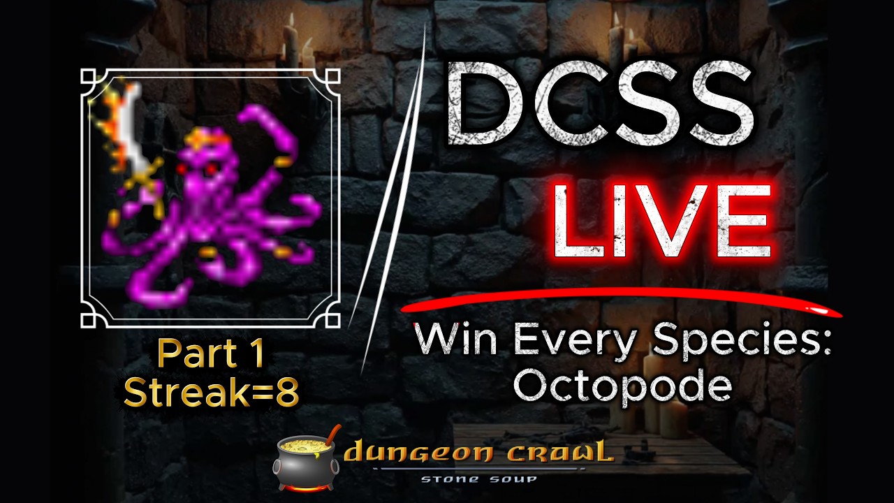 DCSS – Octopode Summoner | Win Every Species Challenge