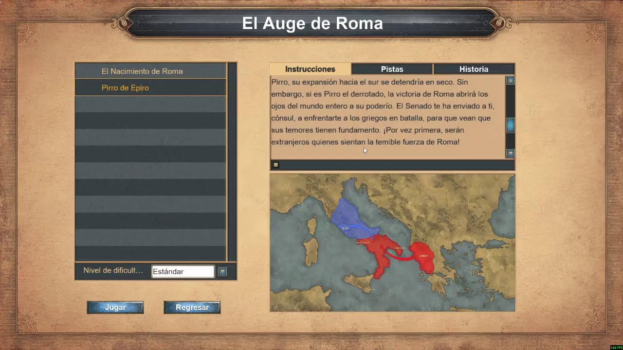 age of empires 1 modo campaña el auge de Roma mision 1