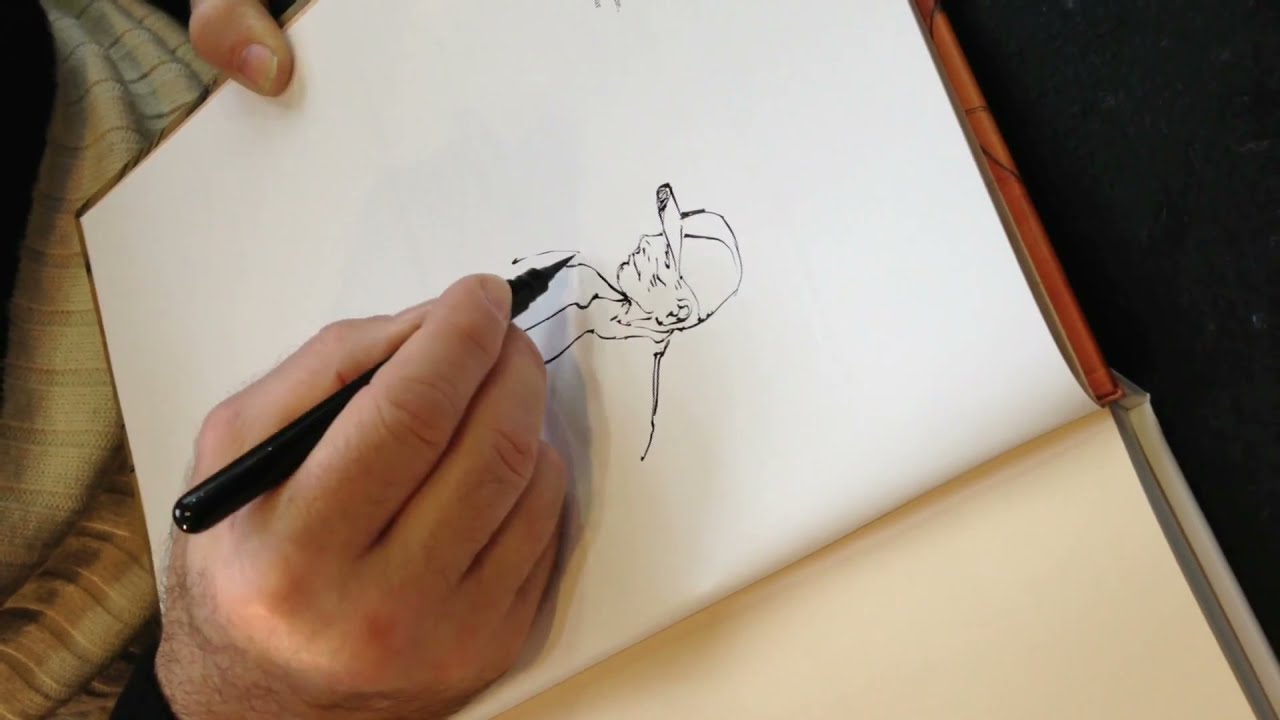 Quick Sketch by the French bande dessin&eacute;e artist, Fran&ccedil;ois Boucq