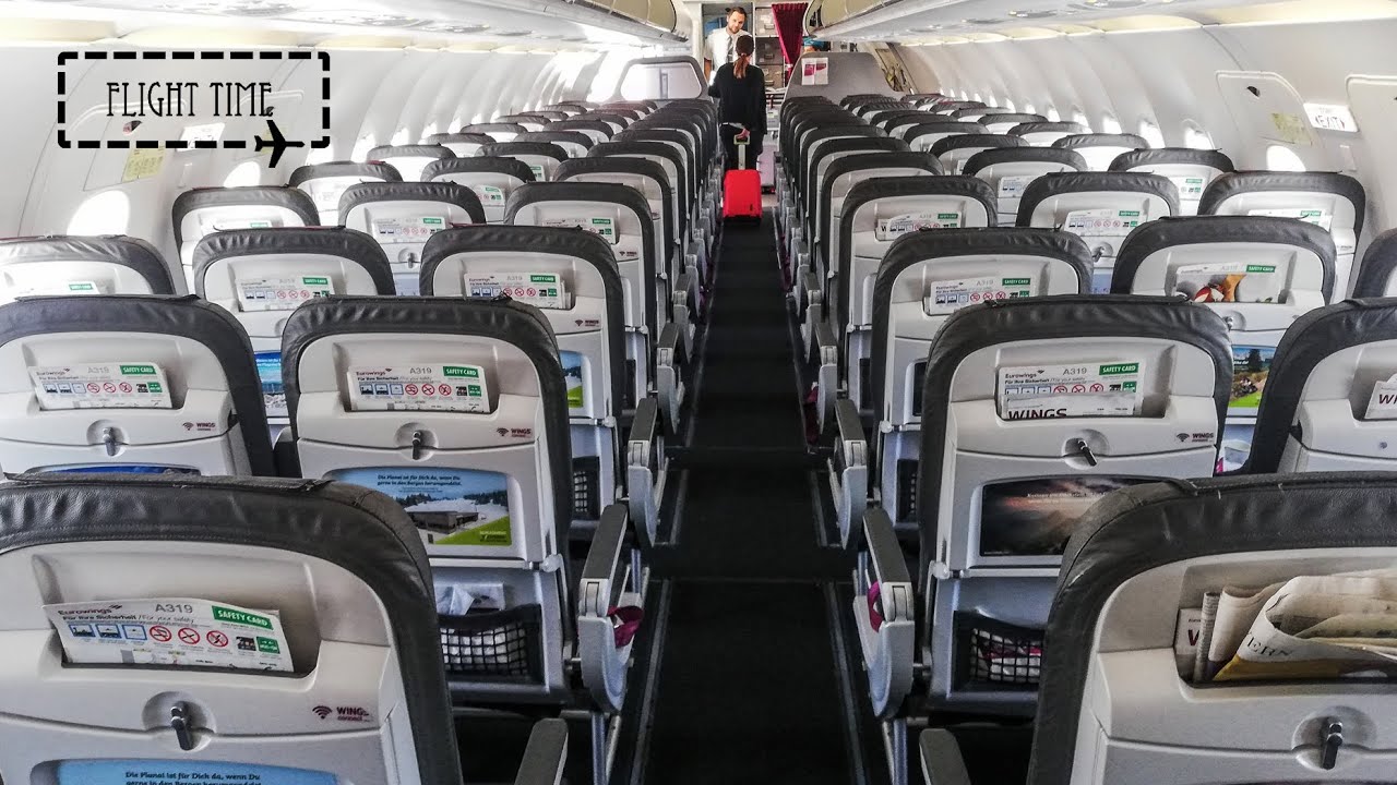 Flying Eurowings Europe A319 from Hamburg to Salzburg in Basic Fare! (ECONOMY)