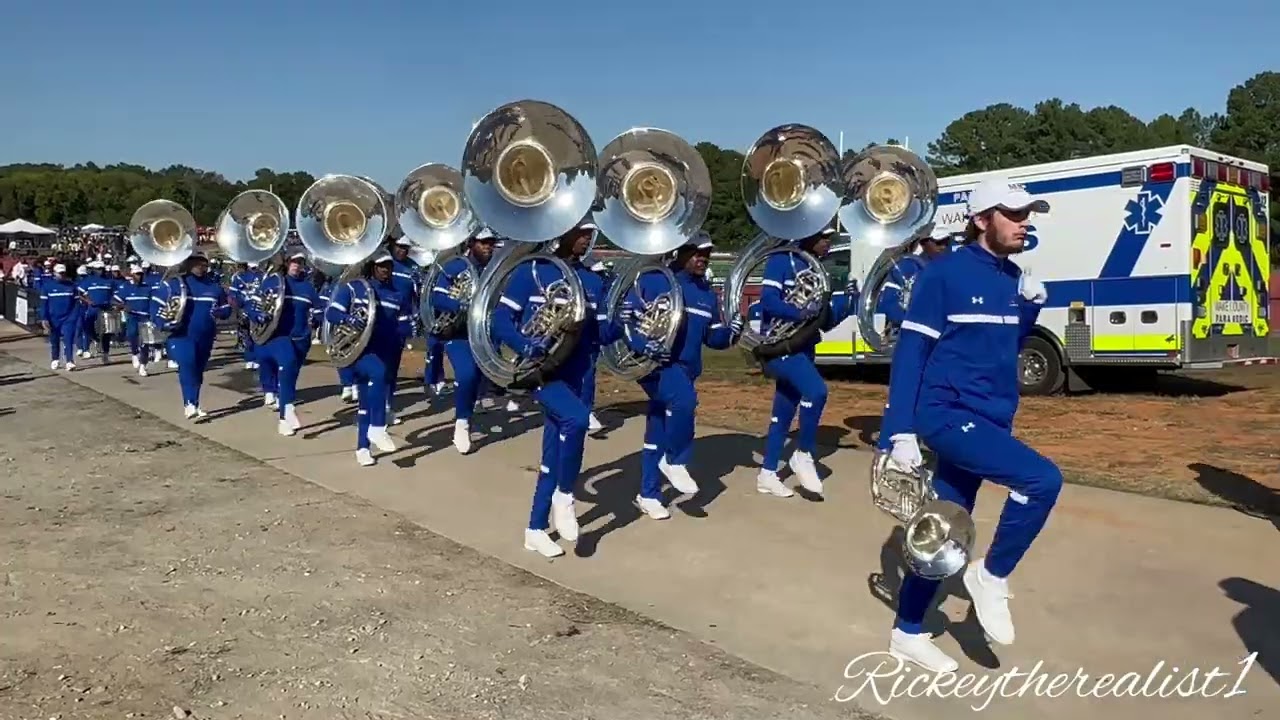 Fayetteville State University Marching Band 2023 Marching out | ST Aug University Homecoming