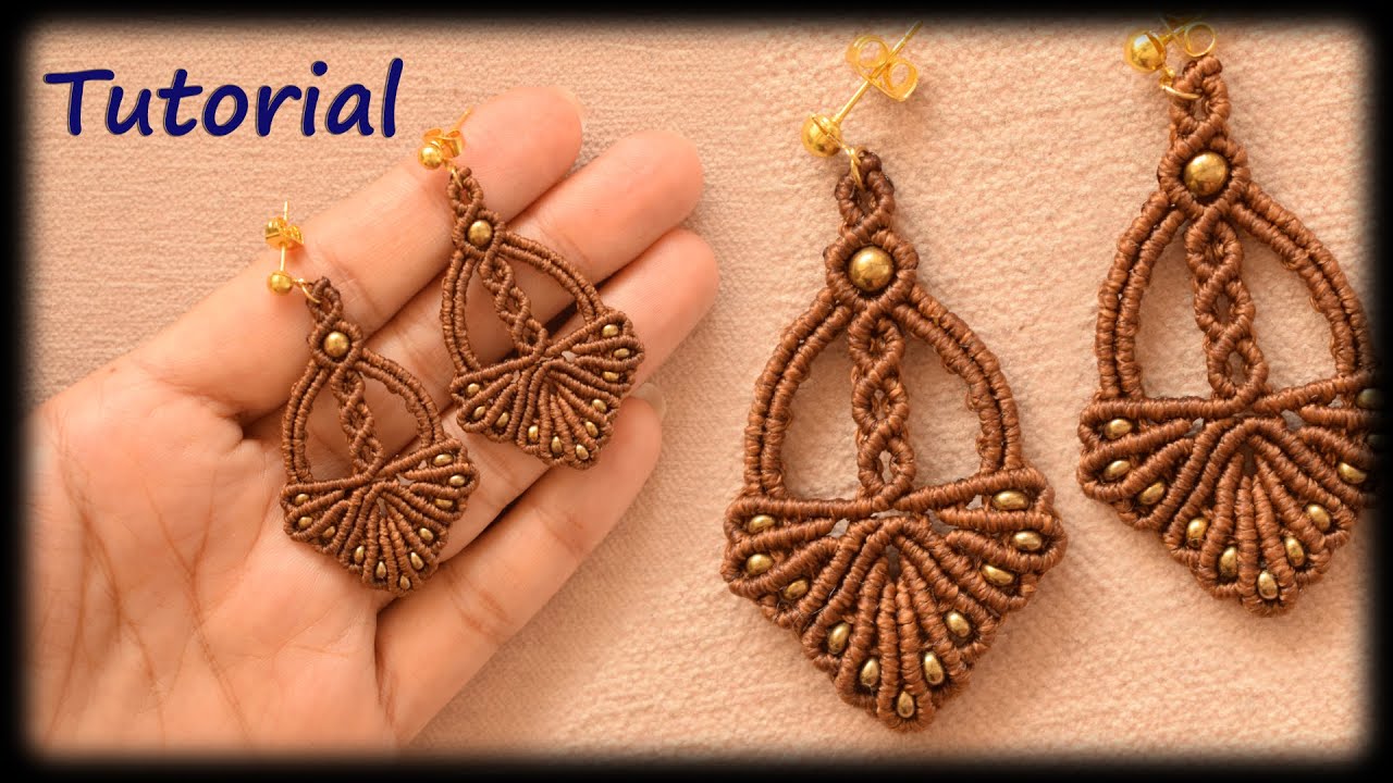 Macramé Earrings Tutorial |  How to Make Macramé Earrings | Step by Step Tutorial