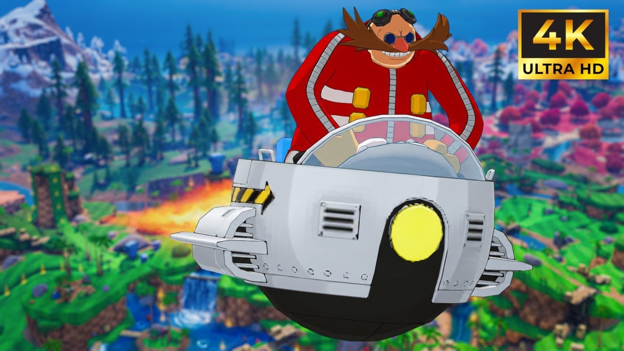 FORTNITE - DR. EGGMAN GAMEPLAY (4K)