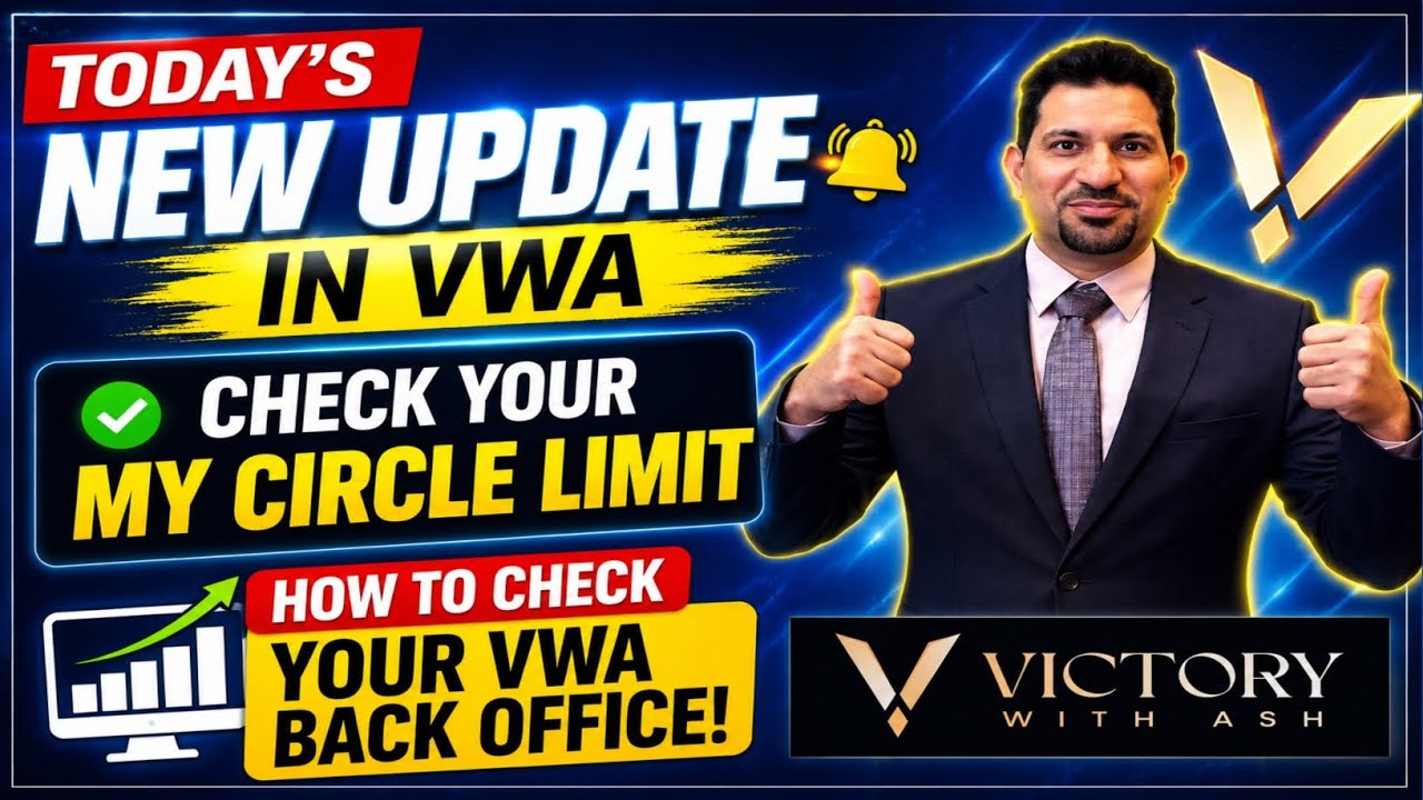 #victorywithash - TODAYS NEW UPDATE IN VWA || CHECK YOUR VWA BACK OFFICE AND CHECK MY CIRCLE! 🤔