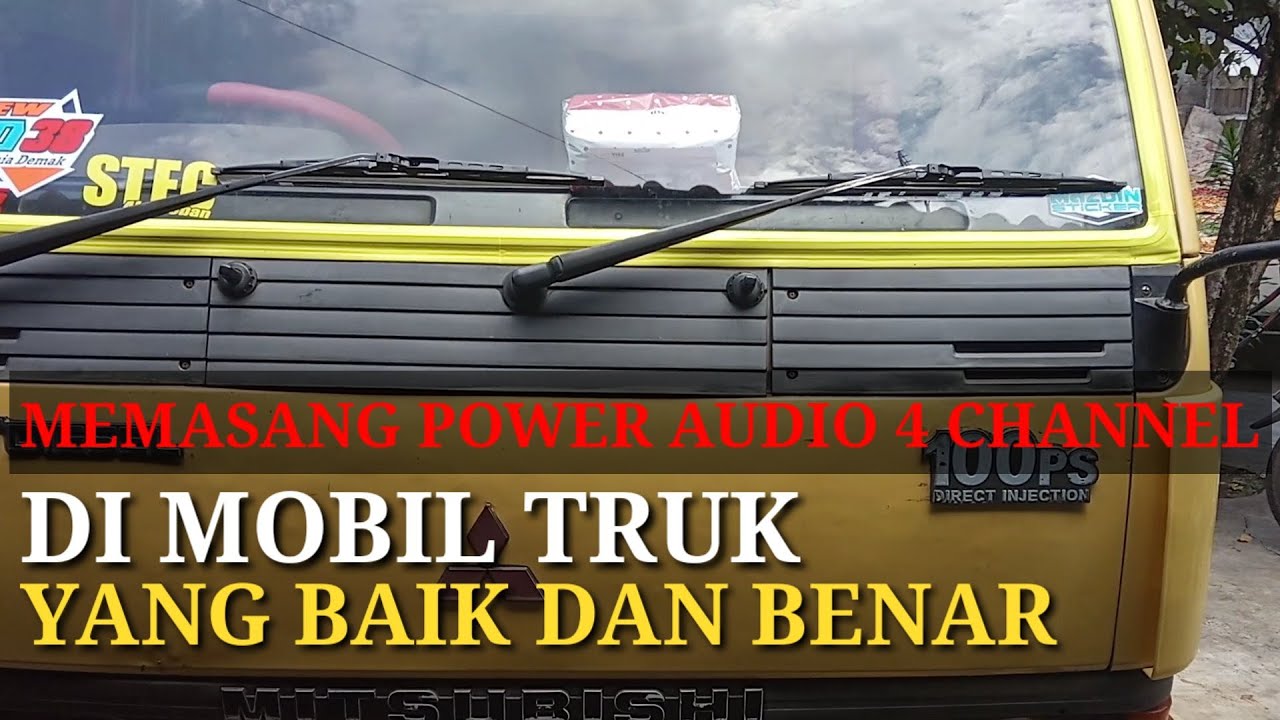 Cara pasang Power Audio Mobil Truk engkel
