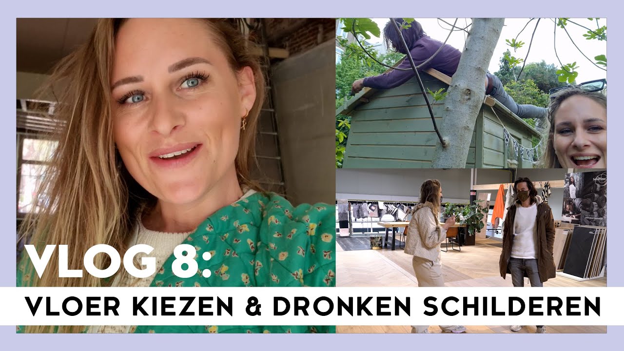 VLOG #8: Met Bo de vloer uitzoeken & dronken het speelhuisje schilderen ●  Rebecca's bouwval ●  VIVA