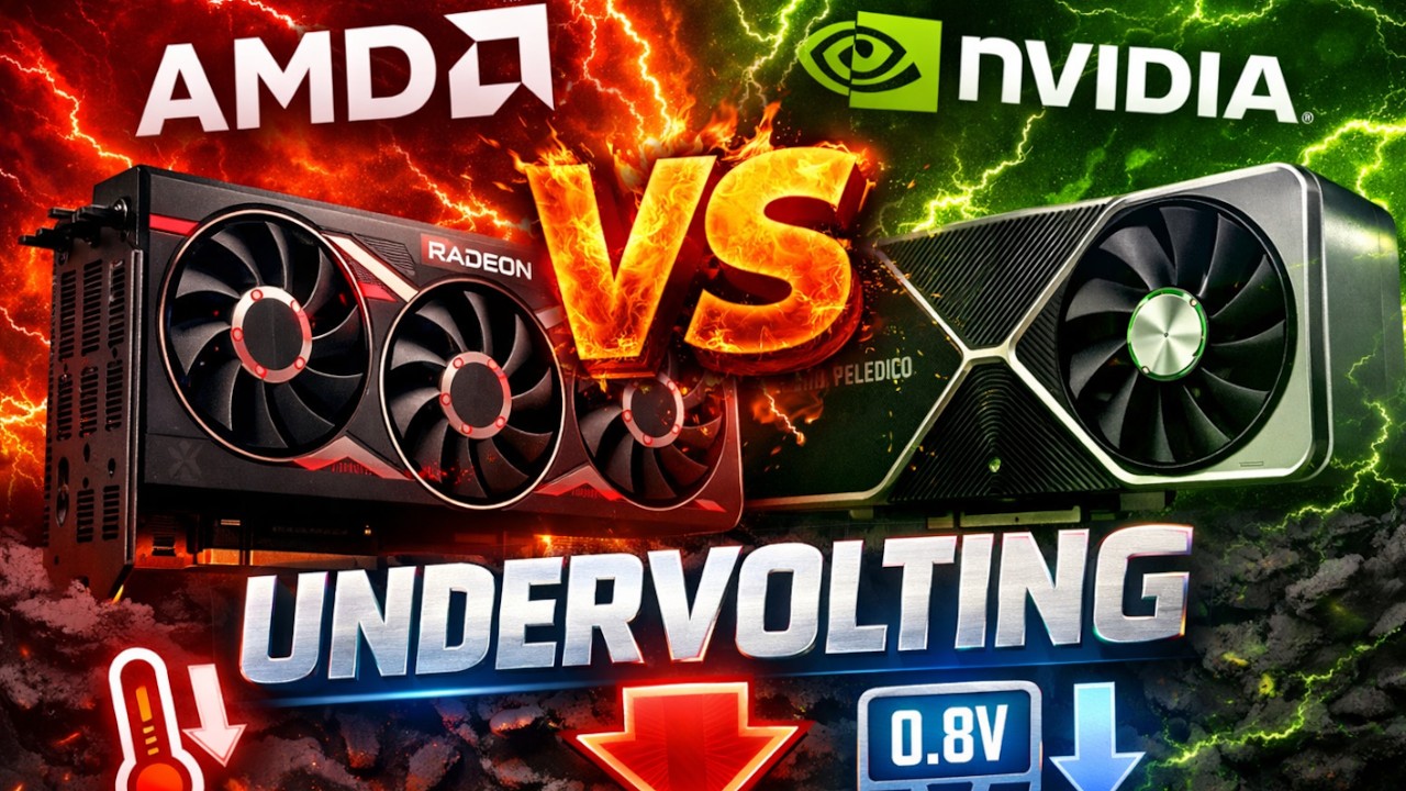 AMD против Nvidia в плане снижения напряжения.